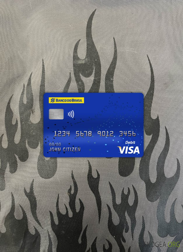 Brésil banco do brasil bank visa carte de débit photolook ,